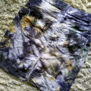 Tie Dye denim skirt